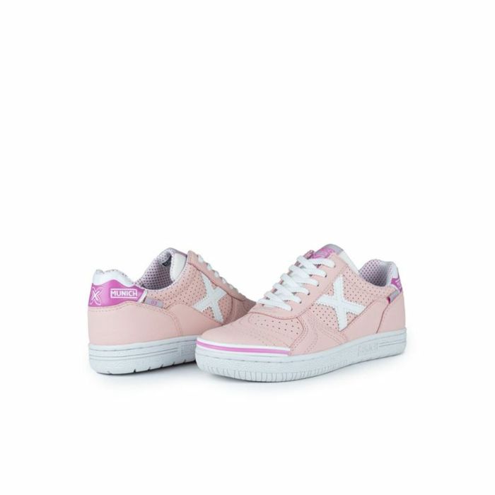 Zapatillas de Fútbol Sala para Niños Munich G-3 Kid Profit 409 Rosa Infantil Unisex 1