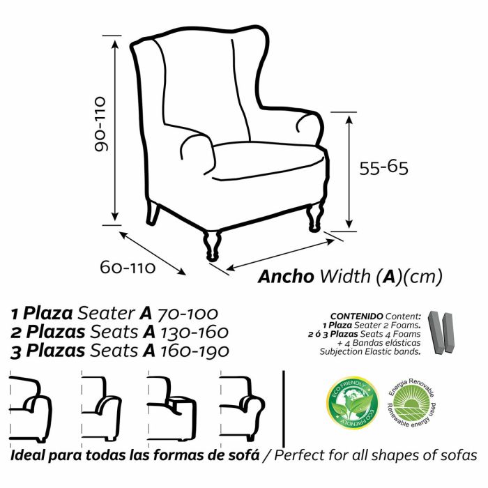 Funda para sillón orejero Sofaskins NIAGARA 142