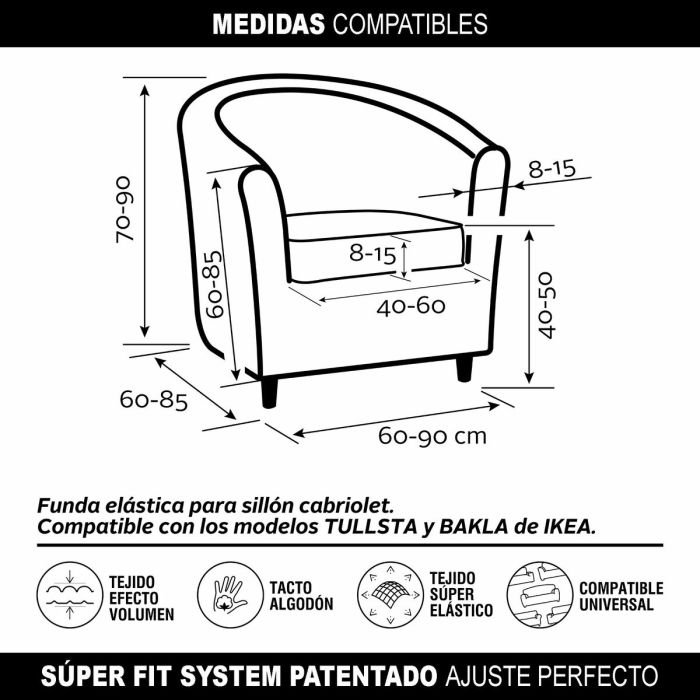 Funda para sillón Sofaskins NIAGARA 1 plaza 142