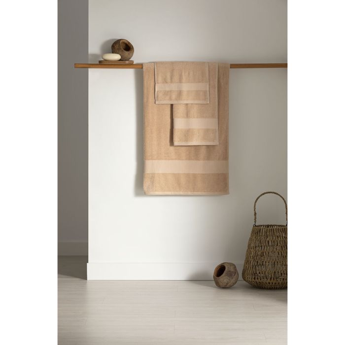 Toalla de baño Paduana Beige 100 % algodón 1 Toalla de baño Paduana Beige 100 % algodón 1