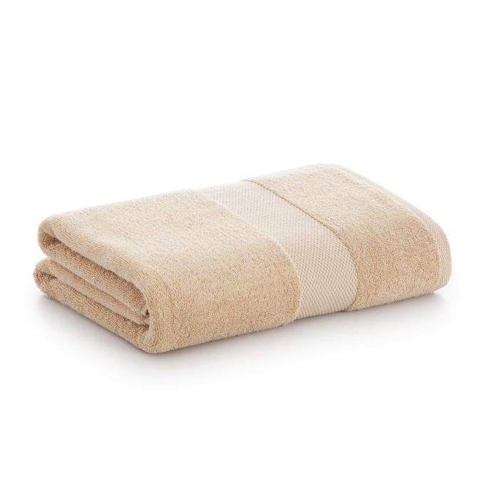 Toalla de baño Paduana Beige Camel 100 % algodón 70 x 140 cm