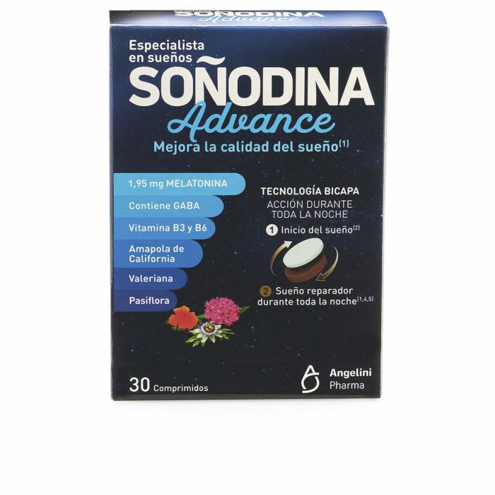 Suplemento para Insomnio Natura Essenziale Soñodina Advance Melatonina 30 unidades 1