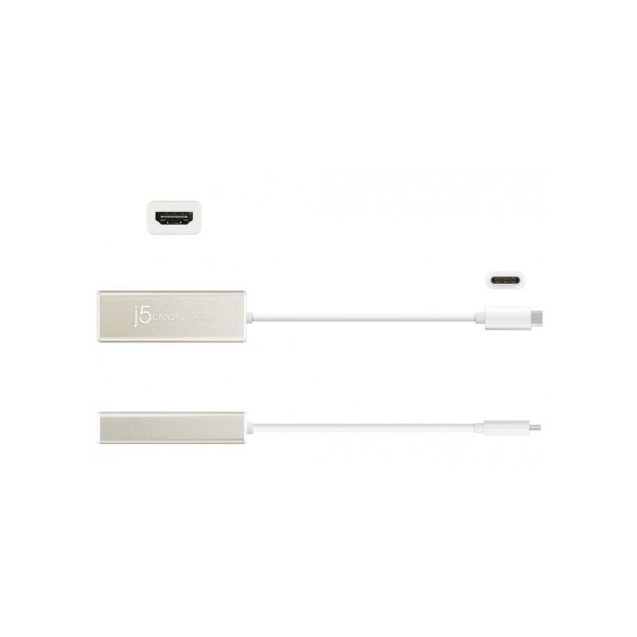 j5create JCA153 Adaptador gráfico USB 3840 x 2160 Pixeles Aluminio, Blanco 1