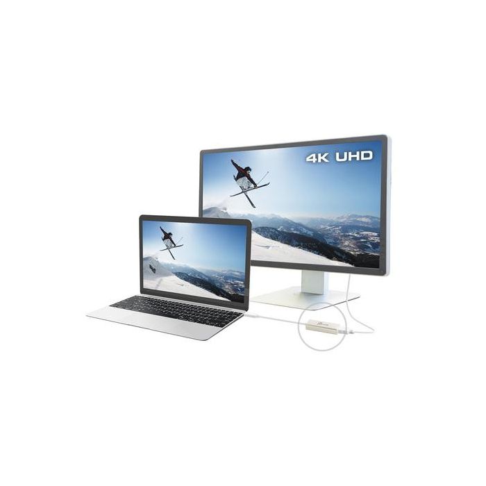 j5create JCA153 Adaptador gráfico USB 3840 x 2160 Pixeles Aluminio, Blanco 2