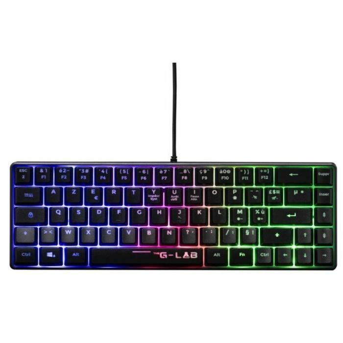 The G-Lab KEYZ-HYDROGEN/FR Teclado para juegos 60% Membrana negra The G-Lab KEYZ-HYDROGEN/FR Teclado para juegos 60% Membrana negra