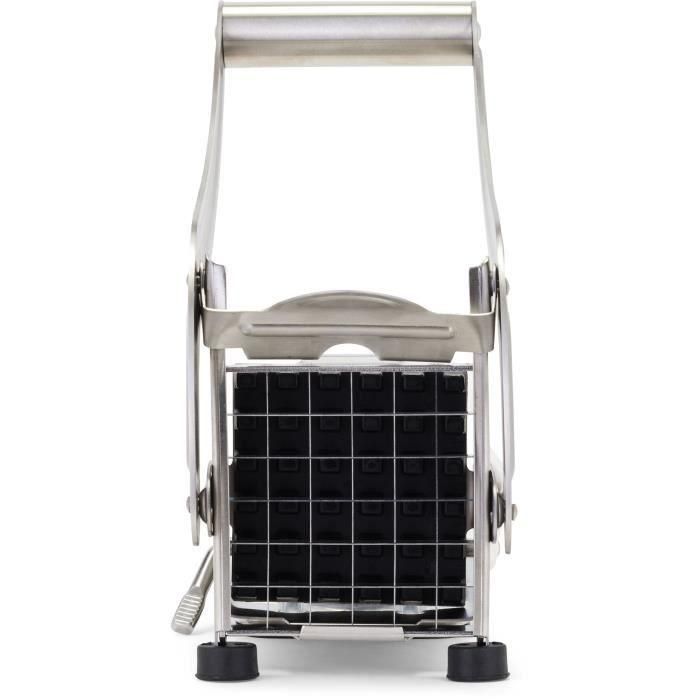 Livoo MEN410 Cortador de Patatas Fritas de Acero Inoxidable con 2 Rejillas, Patas Antideslizantes y Ventosa, Rejillas Lavavajillas 1