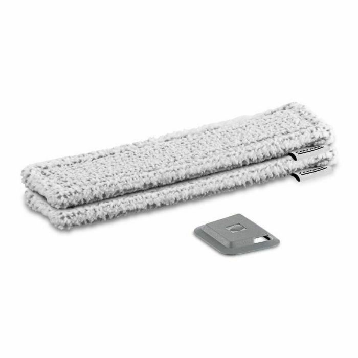 KÄRCHER Lote de 2 paños de microfibra para exteriores de velcro gris