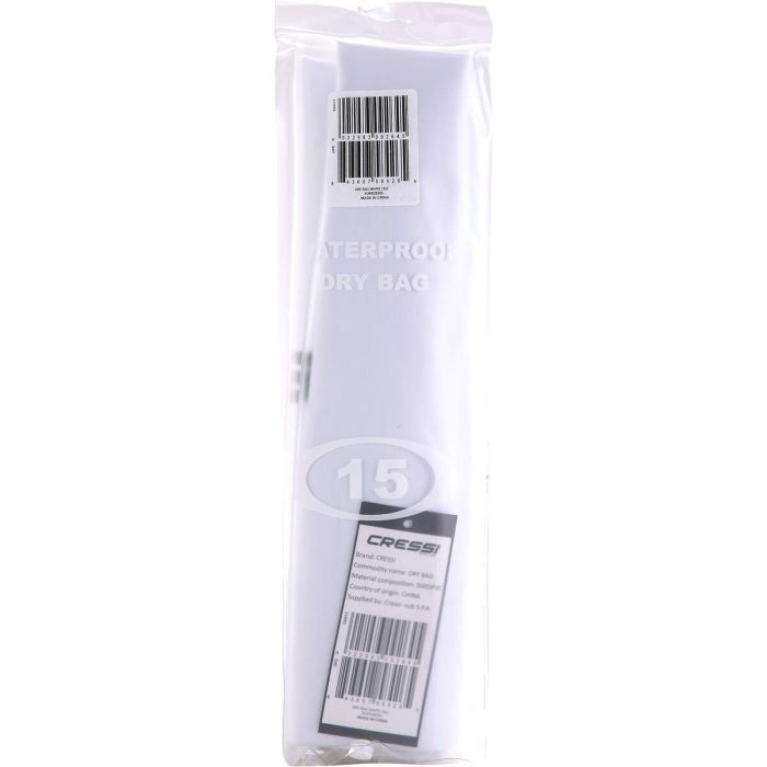 Bolsa Impermeable Cressi-Sub PVC Blanco 15 L 1 Bolsa Impermeable Cressi-Sub PVC Blanco 15 L 1