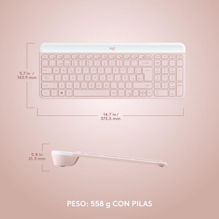 Teclado + Mouse Logitech Mk470 Wireless 8 Teclado + Mouse Logitech Mk470 Wireless 8