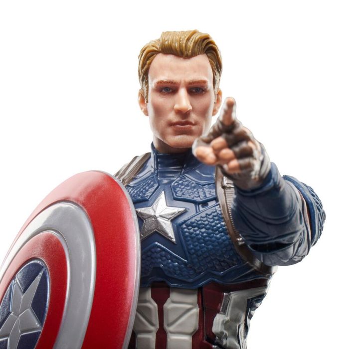 Hasbro G0607 Figura Coleccionable Capitán América Marvel Legends Avengers: Endgame 15 cm Articulada 4 Accesorios 4 Hasbro G0607 Figura Coleccionable Capitán América Marvel Legends Avengers: Endgame 15 cm Articulada 4 Accesorios 4