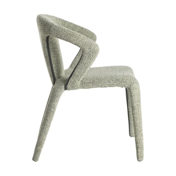 Silla Jaspeado Verde Tejido Salón 52,50 X 59 X 79 cm