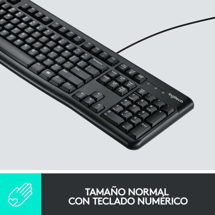 LOGITECH TECLADO + RATON MK120 optico usb 2.0 negro 3