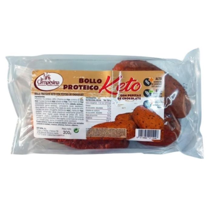 Bollo Proteico Keto Con Pepitas De Chocolate Bollo Proteico Keto Con Pepitas De Chocolate