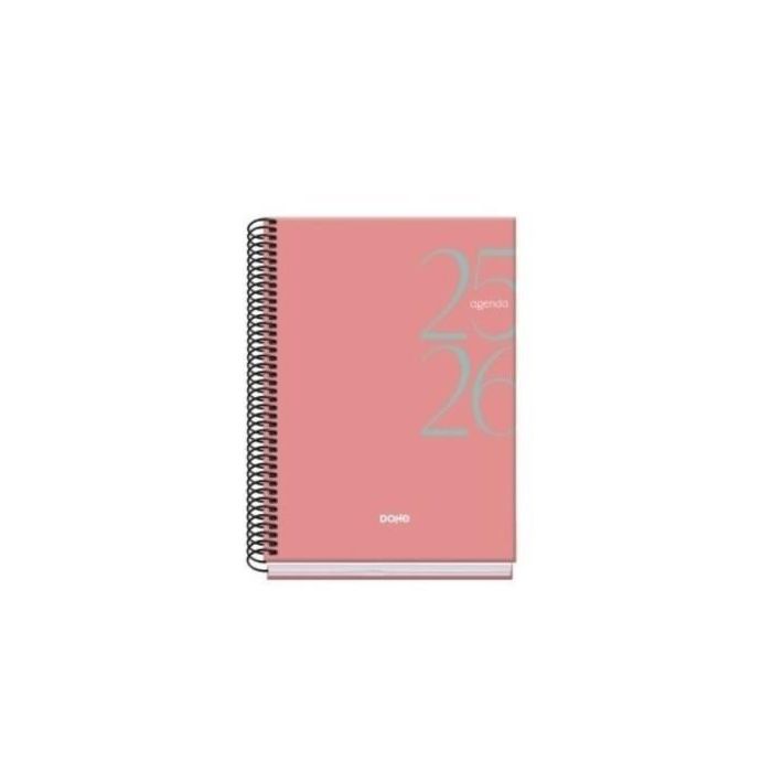 Agenda Escolar 2025-2026 Tamaño A5 Tapa Carton Forrado Día Página Modelo System Basic Rosa Dohe 52061 Agenda Escolar 2025-2026 Tamaño A5 Tapa Carton Forrado Día Página Modelo System Basic Rosa Dohe 52061