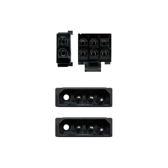 AISENS - CABLE TARJETA GRaFICA, 2XMOLEX 4PIN/M-PCI-E(MOLEX 6+2PIN)/M, 20CM