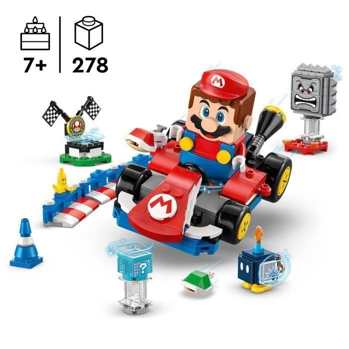 LEGO Super Mario 72043 Kart Estándar con Figura Interactiva de Mario Juego de Construcción para Carreras 1