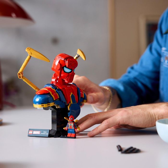 Busto De Iron Spider-Man 76326 Lego Marvel 4 Busto De Iron Spider-Man 76326 Lego Marvel 4