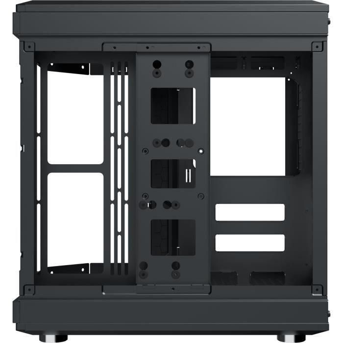 Caja PC Cube sin fuente de alimentación - XIGMATEK CUBI (Negro) - E-ATX/ATX/Micro ATX - 6x120mm A-RGB - USB-C/3.0 - Vidrio templado 3