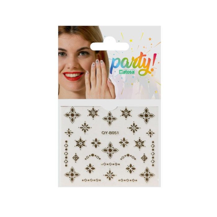 Pegatinas Para Uñas Con Detalles Florales Dorados Para Estilos De Fantasía Mágica Ideal Para Disfraces De Ninfa, Diosa O Reina En Celebraciones Temáticas