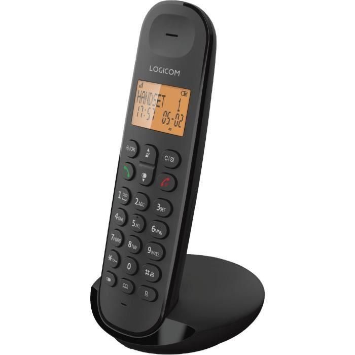 Teléfono fijo inalámbrico - LOGICOM - DECT ILOA 150 SOLO - Pizarra - Sin contestador automático