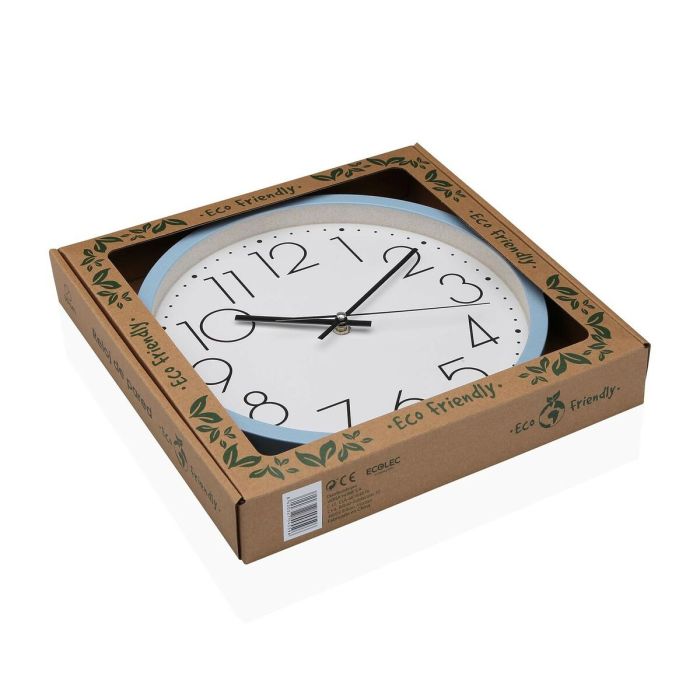 Reloj de Pared Versa Azul Madera 4,2 x 30 x 30 cm 2