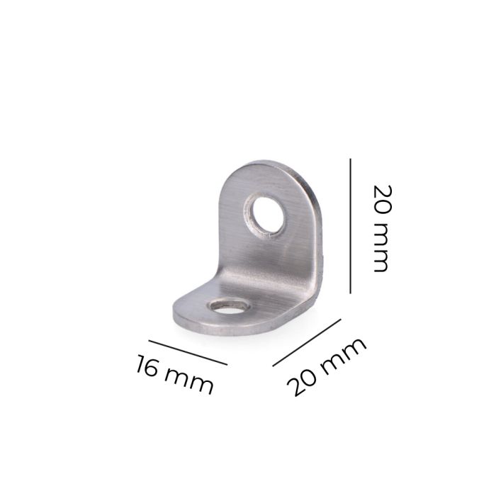 Angulo acero inox 20x16x1,5mm edm 1 Angulo acero inox 20x16x1,5mm edm 1