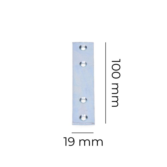 Pletina zincada 100x19x2mm edm 1