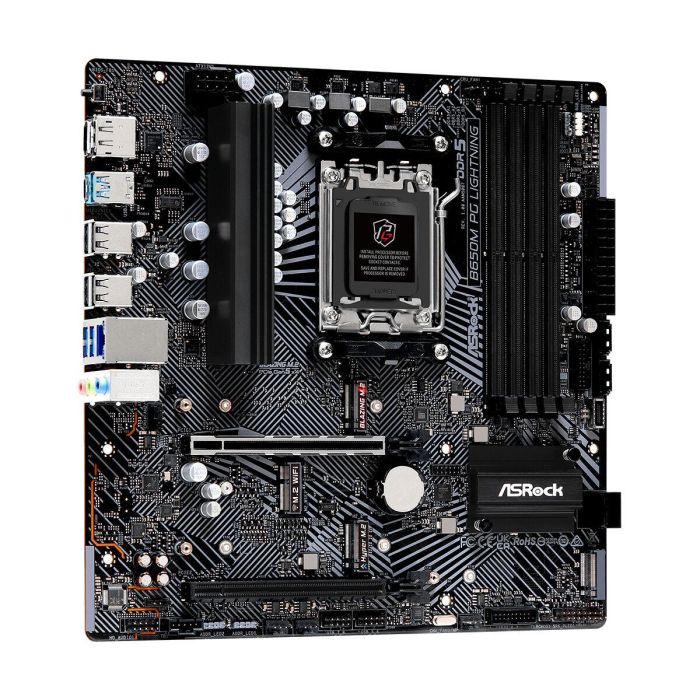 Placa Base ASRock B650M PG LIGHTNING AMD AMD B650 AMD AM5 3