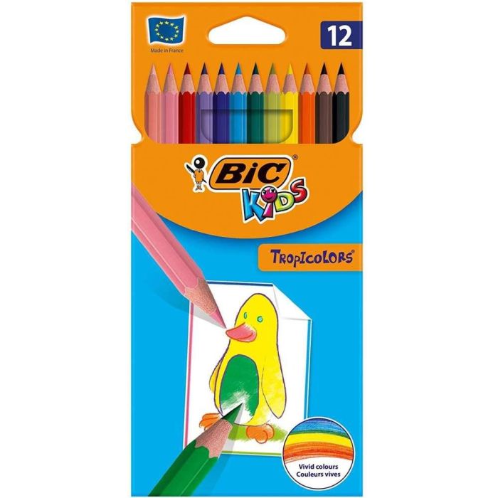 Bic Lápices De Colores Kids Tropicolors Estuche De 12 C-Surtidos