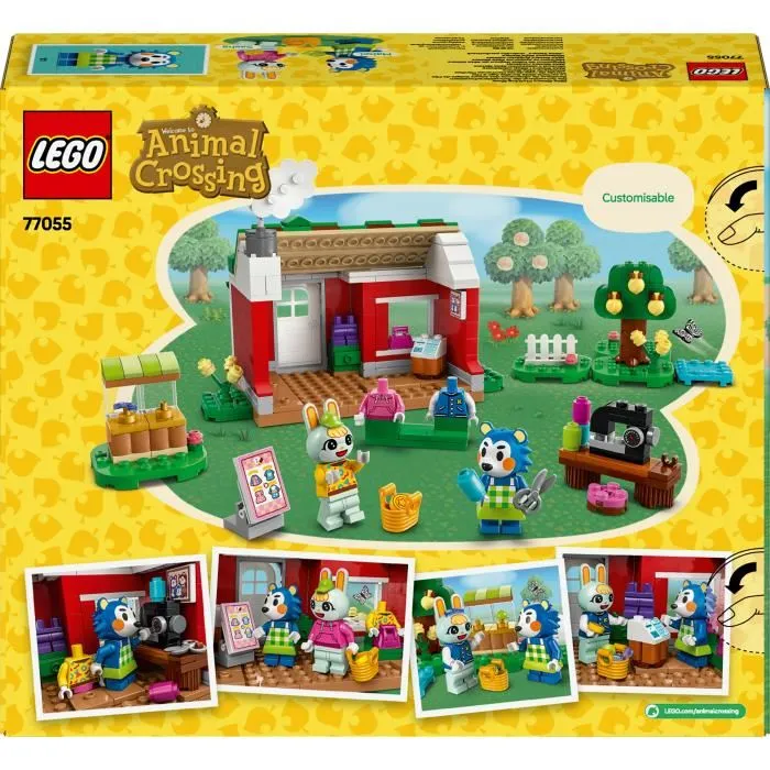 LEGO Animal Crossing Tienda Ropa Hermanas Manitas 77055 Set de Construcción para Niños y Niñas +6 Años con Minifiguras de Pili y Ariel 5