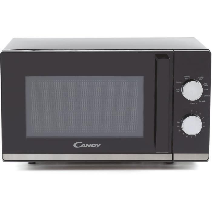 Candy CMG20TNMB Microondas Grill 20L, 700W Microondas y 900W Grill, Control Mecánico, Función Descongelación por Peso