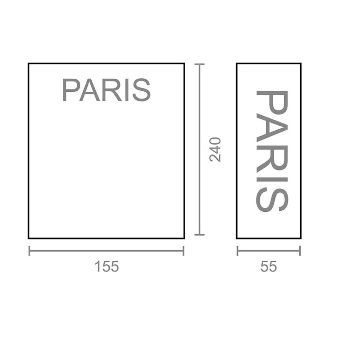 Caja de seguridad en forma de Libro Micel CFC08 M13404 París Gris Acero 2