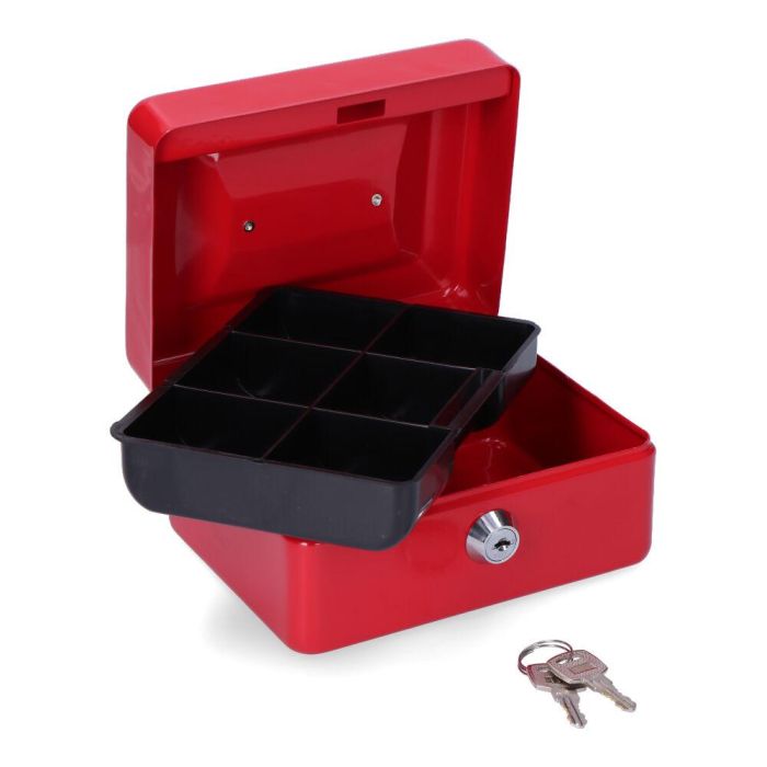 Caja de caudales Micel CFC09 M13392 15,2 x 11,8 x 8 cm Rojo Acero 1