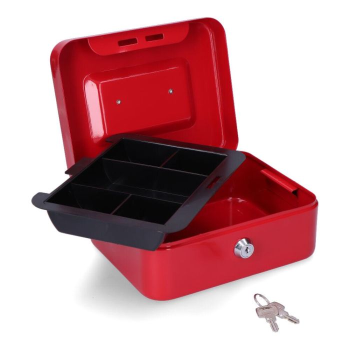 Caja de caudales Micel CFC09 M13395 20 x 16 x 9 cm Rojo Acero 1