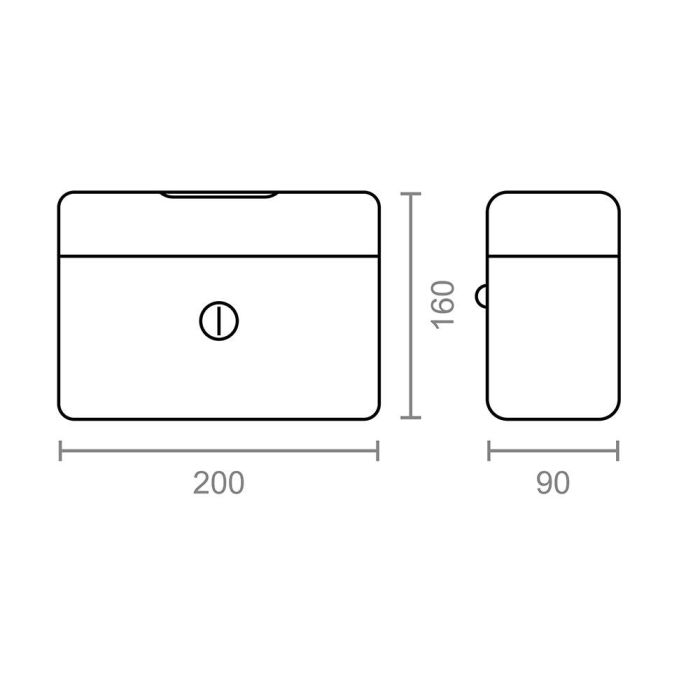 Caja de caudales Micel CFC09 M13395 20 x 16 x 9 cm Rojo Acero 2