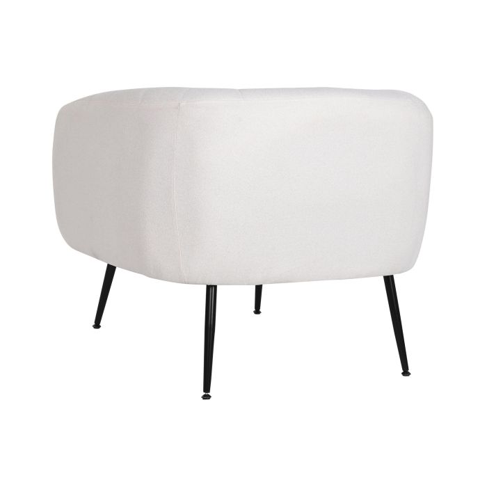 DKD Home Decor Sillón Scandi Beige Negro Poliester Metal Madera Espuma 75x73x81 cm 5