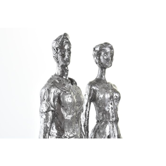 DKD Home Decor Figura Plateado Negro Resina 11.5 x 41.5 x 26 cm 1