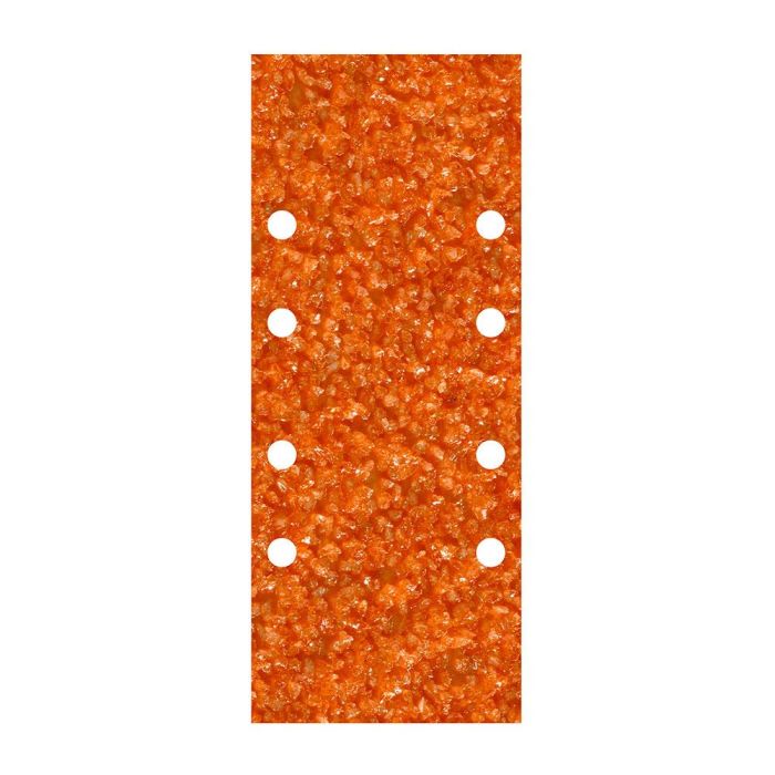 Wolfcraft Hojas de lijar perforadas de corindón, 93 x 230 mm, grano 40, pack 5 uds