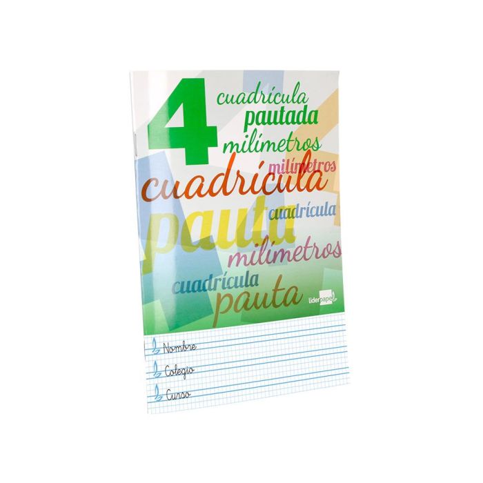 Libreta Liderpapel Pautaguia Tapa Cartoncillo 32 Hojas Din A4 70 gr Cuadriculado Pautado 4 mm 10 unidades 1