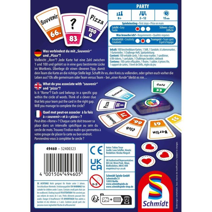 Schmidt Spiele AAAUC90802 Juego de Mesa ¿Una ronda? Para 8 años o más 3