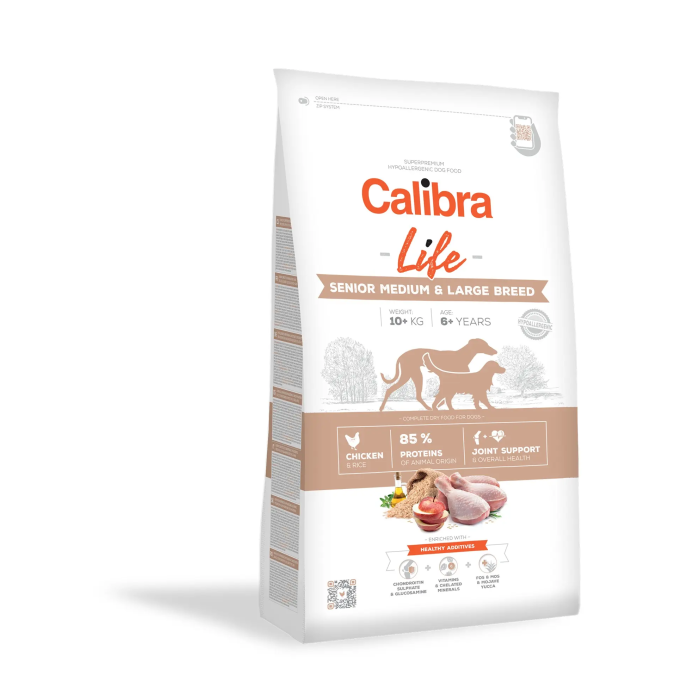 Calibra Dog Life Senior Medium & Large Frango 2,5 kg