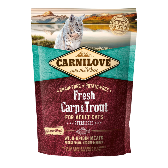 Carnilove Feline Adult Sterilised Fresh Carpa Trucha 400 gr