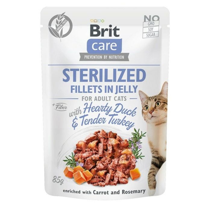 Comida para gato Brit Jelly Pollo Pavo Pato 85 g Comida para gato Brit Jelly Pollo Pavo Pato 85 g