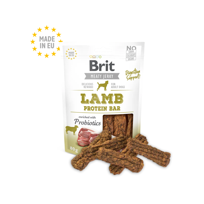 Brit Jerky Snackprotein Bar Cordero 80 gr