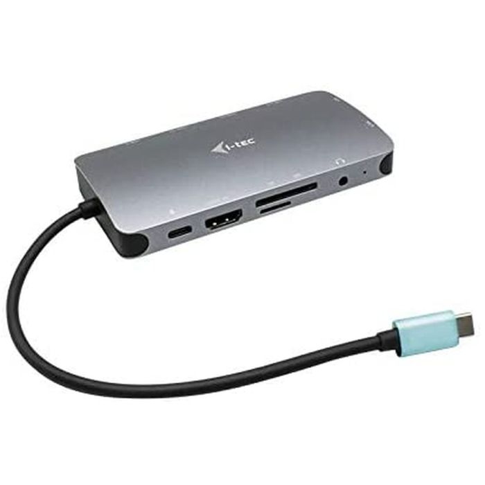 Hub USB i-Tec C31NANOVGA112W Plateado Negro 2