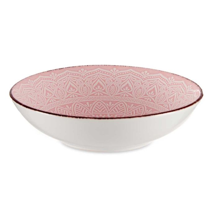 Plato Relieve Hondo Rosa 20Cm Vessia (24 Unidades) 2 Plato Relieve Hondo Rosa 20Cm Vessia (24 Unidades) 2
