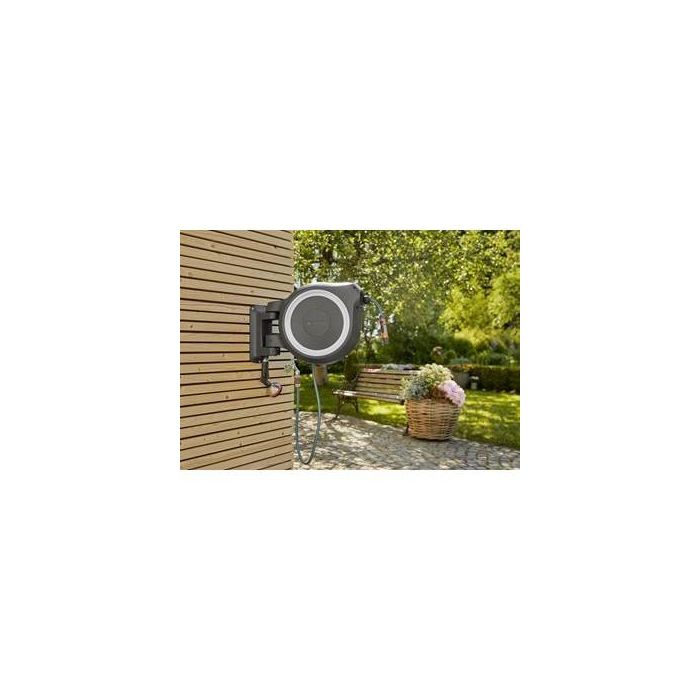 GARDENA Enrollador de Manguera de Pared RollUp M/L, 25 m, Blanco 3