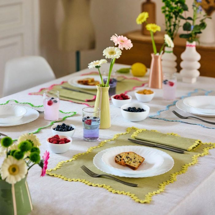 Plato Llano Opal Feston Luminarc 25 cm