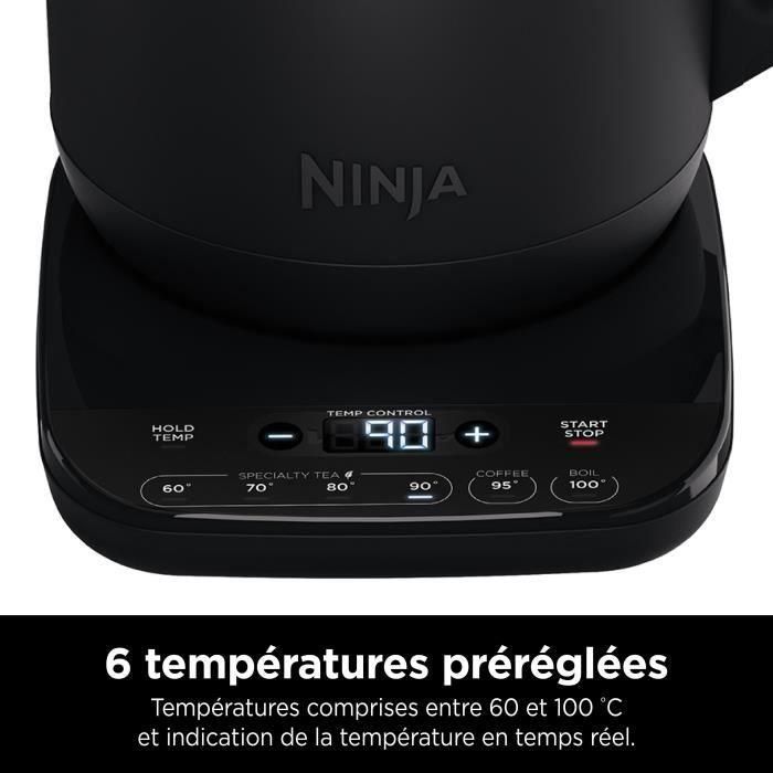 Ninja KT200EU Hervidor de agua eléctrico 3000 W, 0.7 L, Negro 3