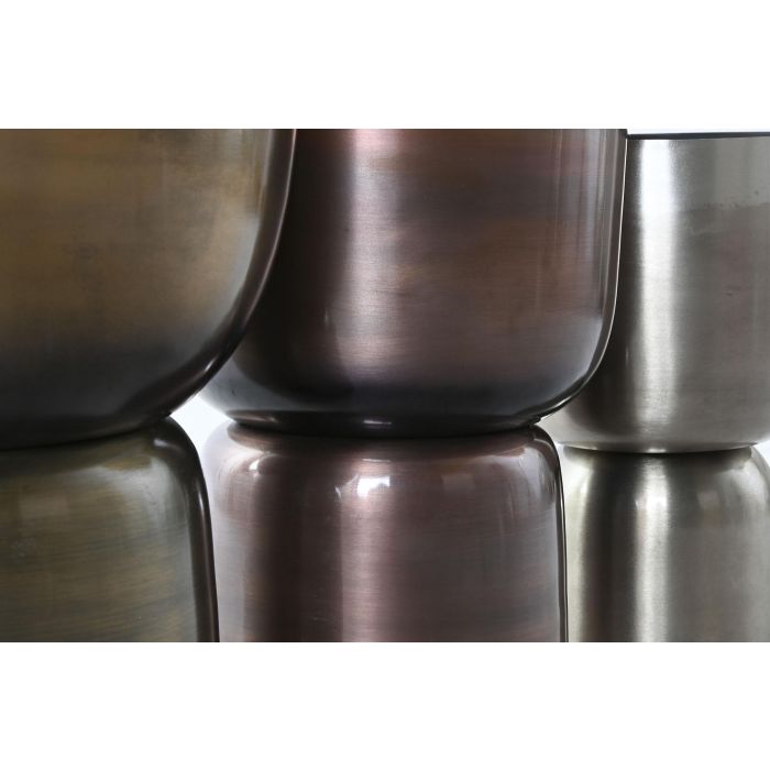 DKD Home Decor Macetero Moderno Fashion golden 23 Dorado Cobrizo Metal Set de 3 Piezas 40 x 40 x 62 cm 2 DKD Home Decor Macetero Moderno Fashion golden 23 Dorado Cobrizo Metal Set de 3 Piezas 40 x 40 x 62 cm 2